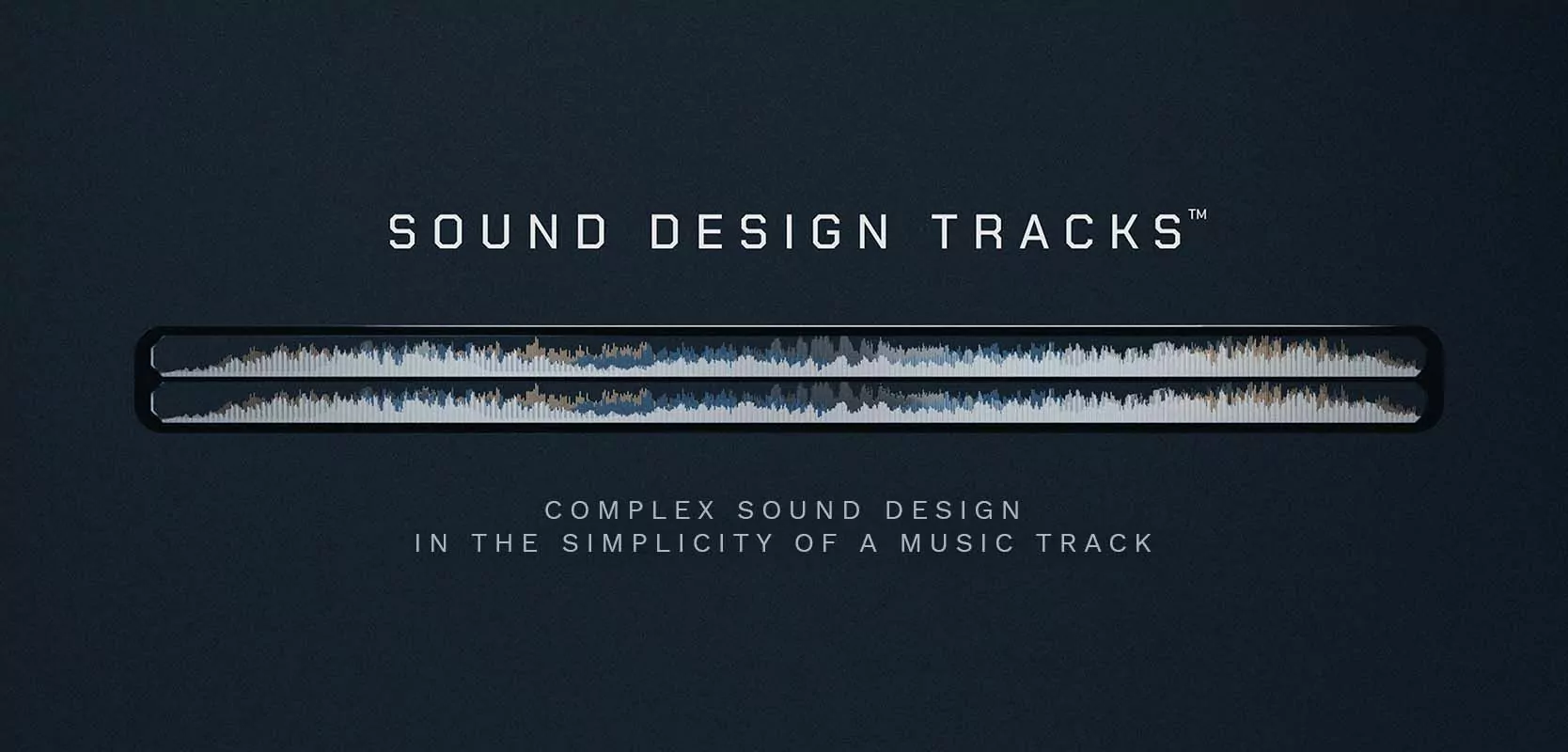waveform of an audio file for sound design and cinematic music